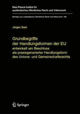 bokomslag Grundbegriffe der Handlungsformen der EU