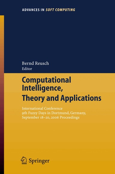 Bernd Reusch, Bernd Reusch - Computational Intelligence, Theory and Applications, Häftad
