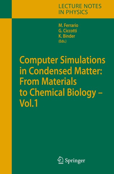 Mauro Ferrario, Giovanni Ciccotti, Kurt Binder - Computer Simulations in Condensed Matter: From Materials to Chemical Biology. Volume 1, Inbunden