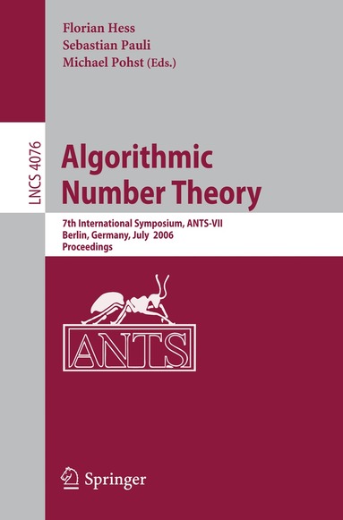 Florian Hess, Sebastian Pauli, Michael Pohst - Algorithmic Number Theory, Häftad
