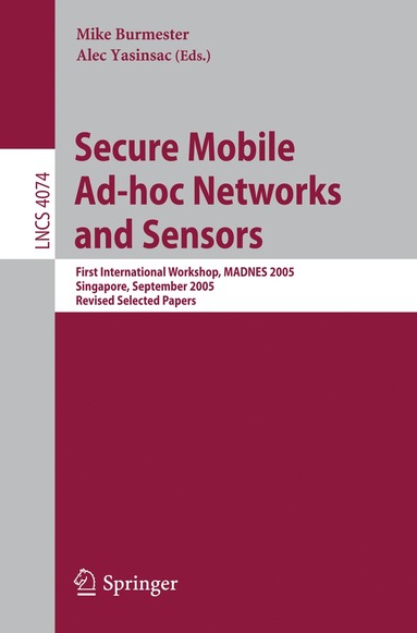 bokomslag Secure Mobile Ad-hoc Networks and Sensors