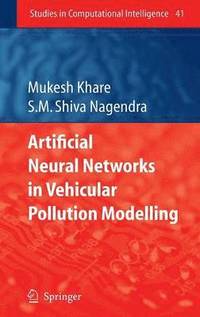 bokomslag Artificial Neural Networks in Vehicular Pollution Modelling