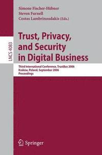bokomslag Trust and Privacy in Digital Business
