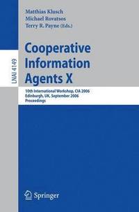 bokomslag Cooperative Information Agents X