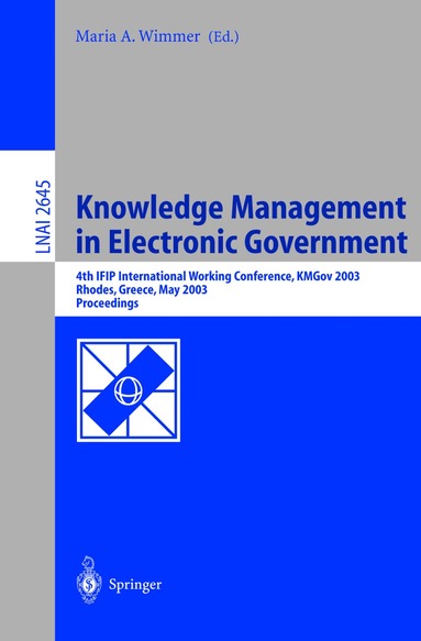 Maria A. Wimmer - Knowledge Management in Electronic Government, Häftad