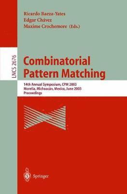 bokomslag Combinatorial Pattern Matching