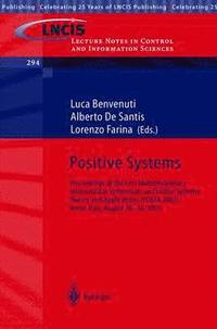 bokomslag Positive Systems: Theory and Applications
