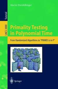 bokomslag Primality Testing in Polynomial Time