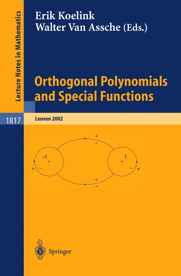 Orthogonal Polynomials and Special Functions 1