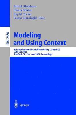 bokomslag Modeling and Using Context