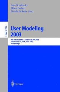 bokomslag User Modeling 2003