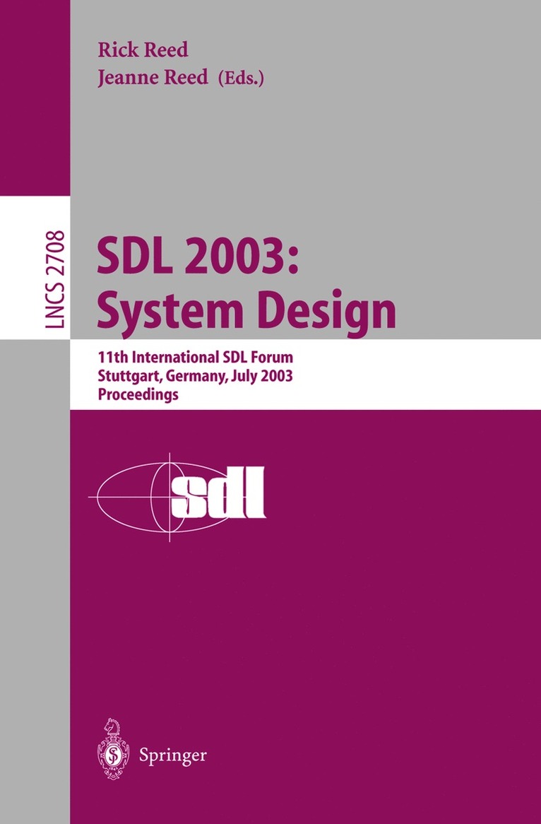 Rick Reed, Jeanne Reed - SDL 2003: System Design, Häftad