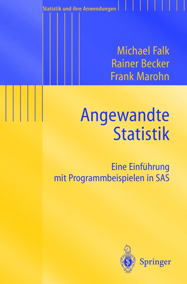 Michael Falk, Rainer Becker, Frank Marohn - Angewandte Statistik, Häftad