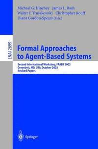 bokomslag Formal Approaches to Agent-Based Systems