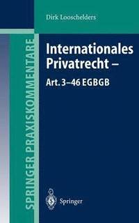 bokomslag Internationales Privatrecht  Art. 346 EGBGB