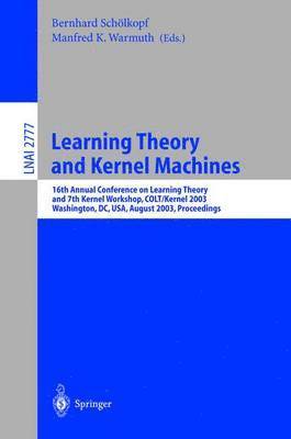 bokomslag Learning Theory and Kernel Machines