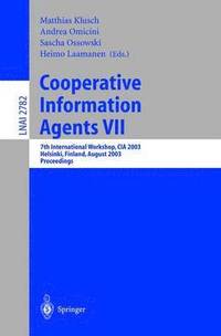 bokomslag Cooperative Information Agents VII