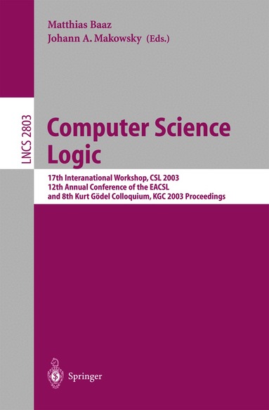 Matthias Baaz, Johann M. Makowsky - Computer Science Logic, Häftad