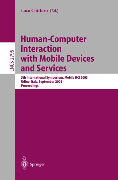 bokomslag Human-Computer Interaction with Mobile Devices and Services