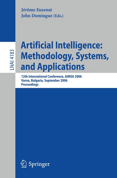 Jérôme Euzenat, John Domingue - Artificial Intelligence: Methodology, Systems, and Applications, Häftad