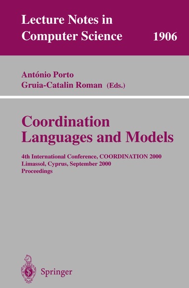 Antonio Porto, Gruia-Catalin Roman - Coordination Languages and Models, Häftad