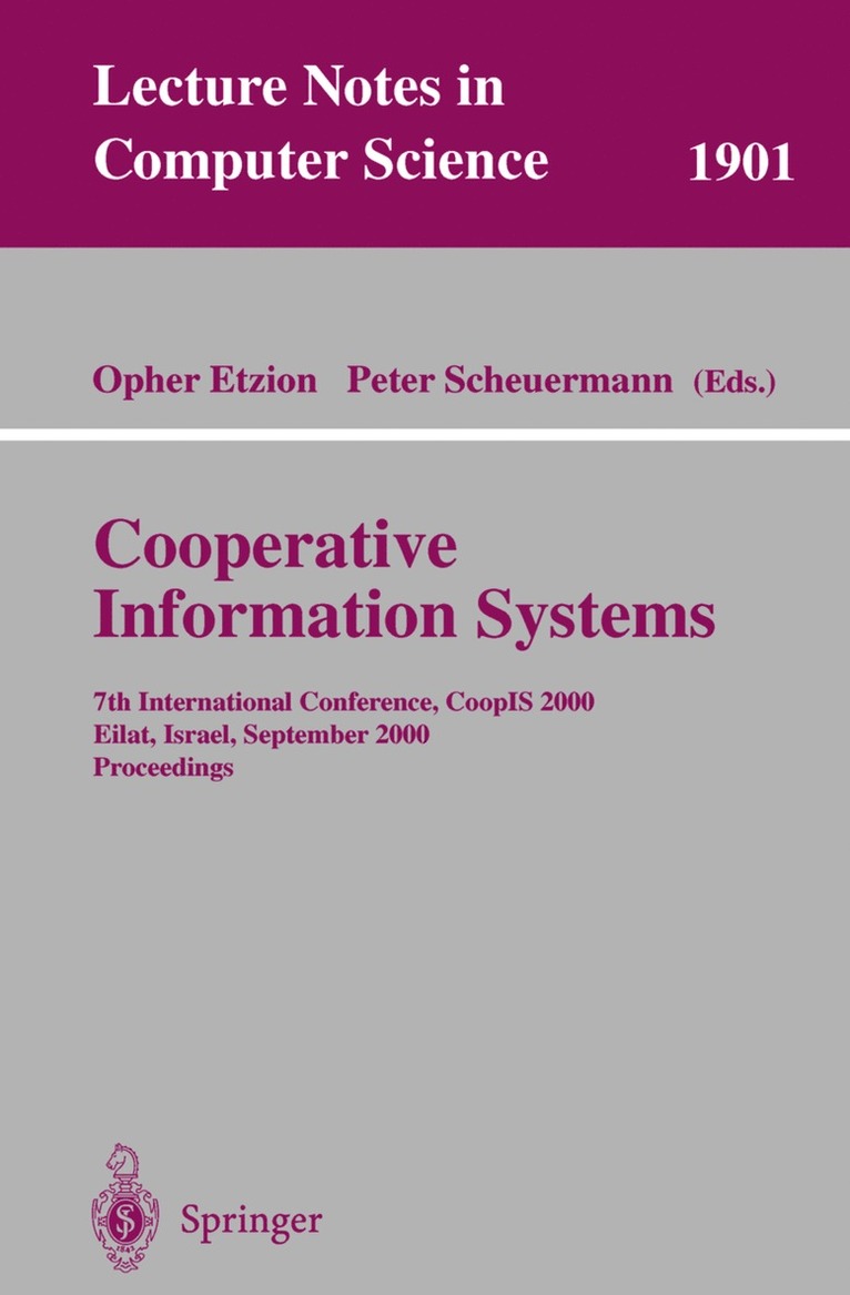 Opher Etzion, Peter Scheuermann - Cooperative Information Systems, Häftad