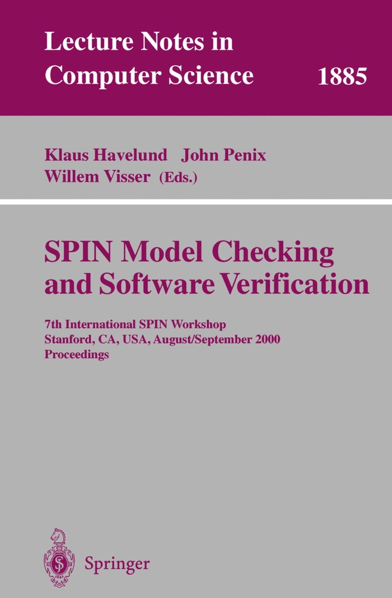 Klaus Havelund, John Penix, Willem Visser - SPIN Model Checking and Software Verification, Häftad