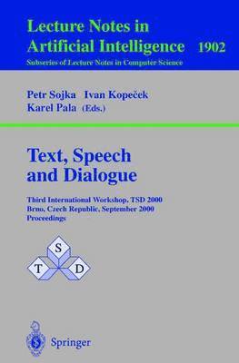 Text, Speech and Dialogue 1