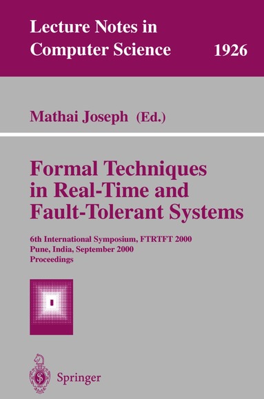 Mathai Joseph - Formal Techniques in Real-Time and Fault-Tolerant Systems, Häftad