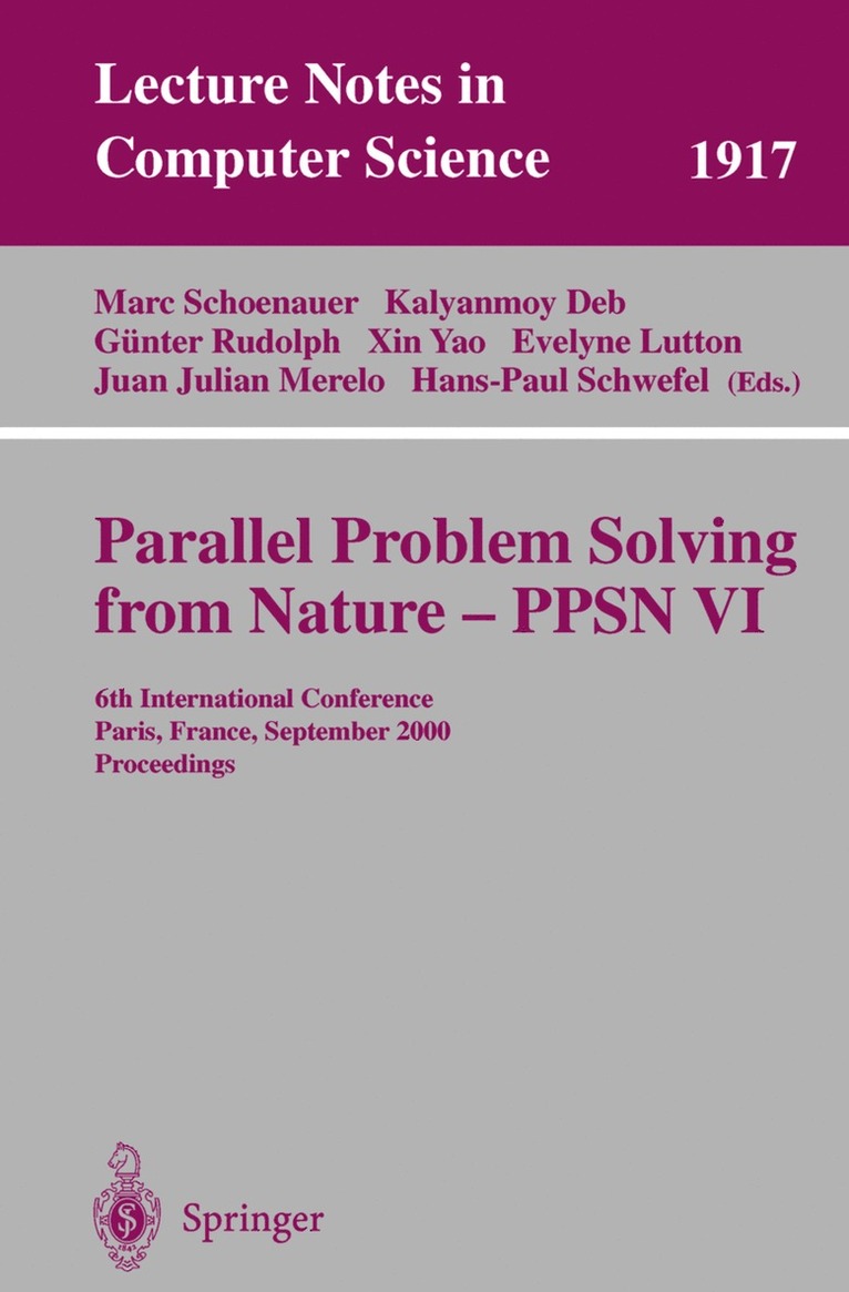 Marc Schoenauer, Kalyanmoy Deb, Günther Rudolph, Xin Yao, Evelyne Lutton, Juan Julian Merelo, Hans-Paul Schwefel - Parallel Problem Solving from Nature-PPSN VI, Häftad