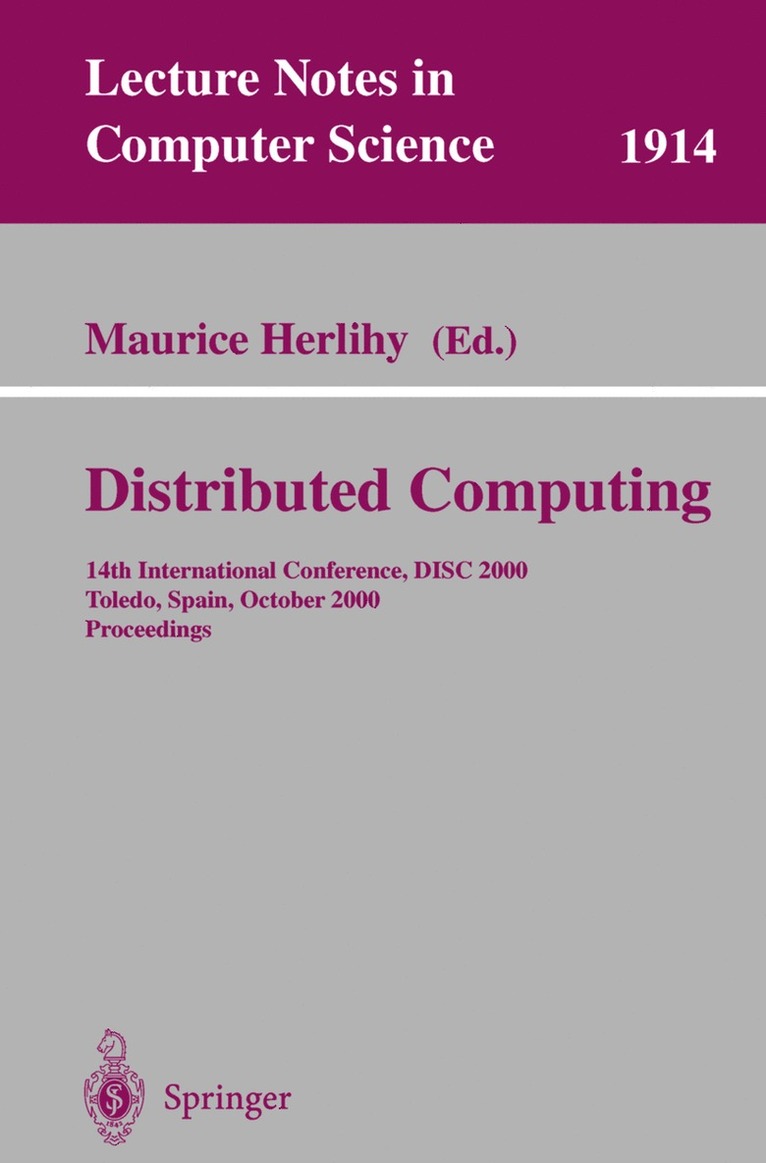 Maurice Herlihy - Distributed Computing, Häftad