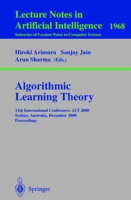 bokomslag Algorithmic Learning Theory