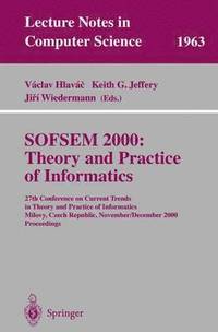 bokomslag SOFSEM 2000: Theory and Practice of Informatics