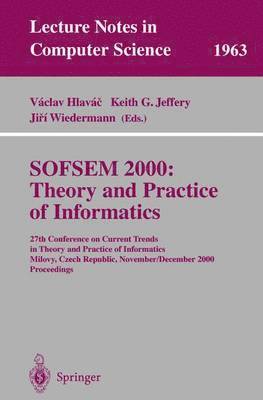 bokomslag SOFSEM 2000: Theory and Practice of Informatics