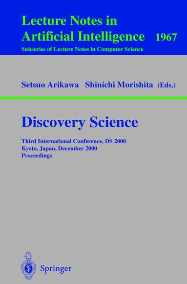 Setsuo Arikawa, Shinichi Morishita - Discovery Science, Häftad