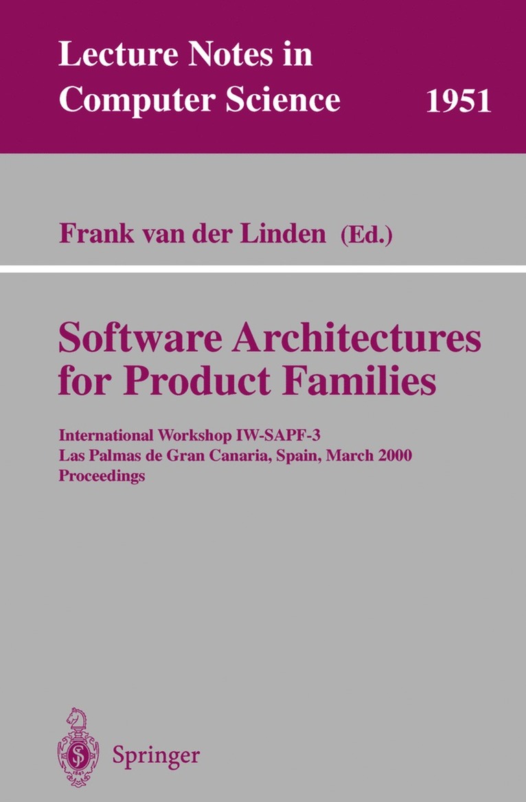 Frank van der Linden, Frank Van Der Linden - Software Architectures for Product Families, Häftad