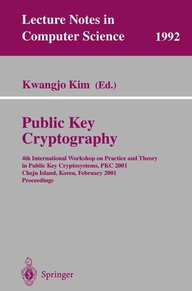 Kwangjo Kim - Public Key Cryptography, Häftad