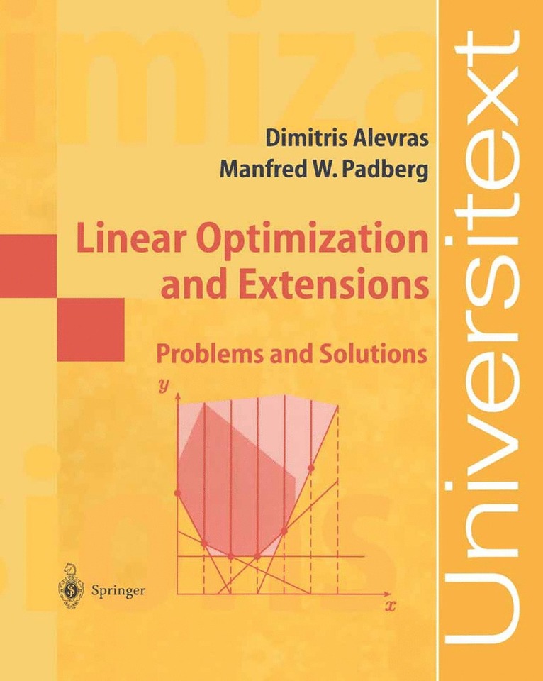 Dimitris Alevras, Manfred W. Padberg - Linear Optimization and Extensions, Häftad