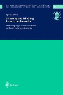 bokomslag Sicherung und Erhaltung historischer Bauwerke