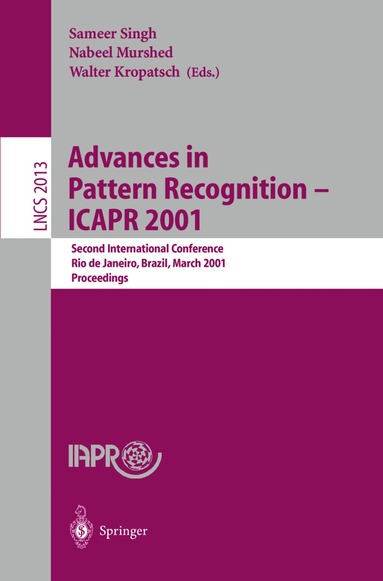 Sameer Singh, Nabeel Murshed, Walter Kropatsch - Advances in Pattern Recognition - ICAPR 2001, Häftad