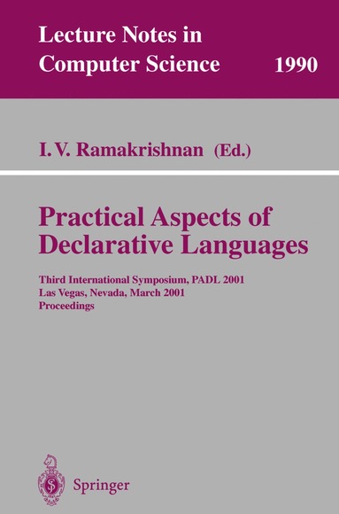 bokomslag Practical Aspects of Declarative Languages