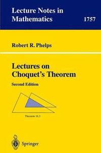 bokomslag Lectures on Choquet's Theorem