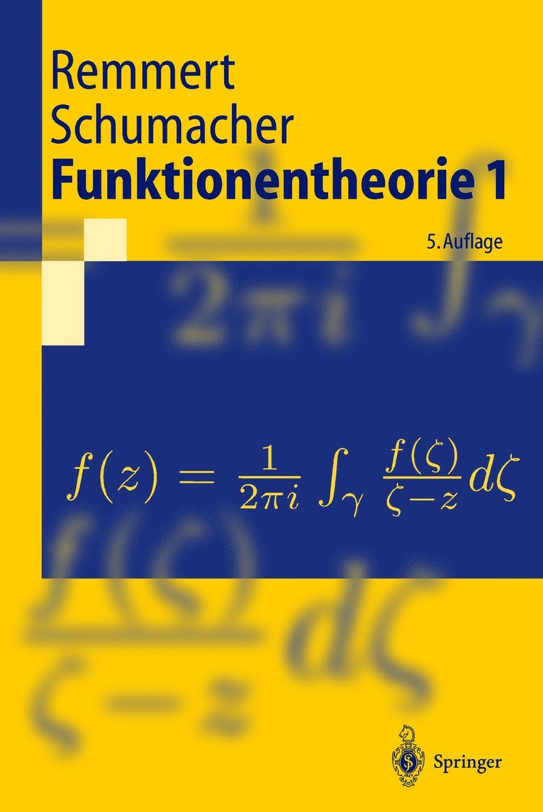 Reinhold Remmert, Georg Schumacher - Funktionentheorie 1, Häftad