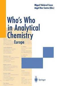 bokomslag Whos Who in Analytical Chemistry