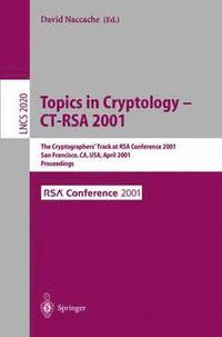 bokomslag Topics in Cryptology - CT-RSA 2001