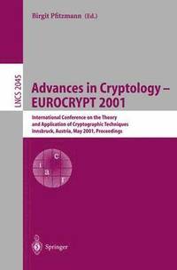 bokomslag Advances in Cryptology - EUROCRYPT 2001