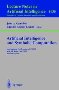 bokomslag Artificial Intelligence and Symbolic Computation