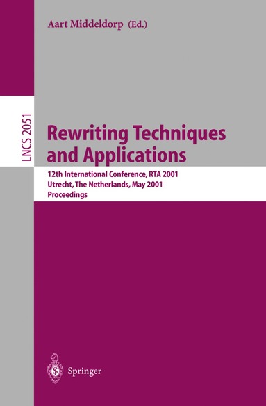 bokomslag Rewriting Techniques and Applications