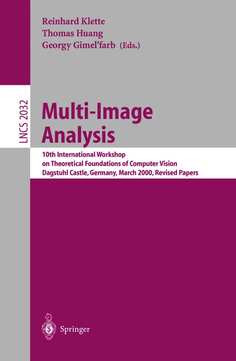 Reinhard Klette, Thomas Huang, Georgy Gimel'farb, Georgy Gimel'Farb - Multi-Image Analysis, Häftad