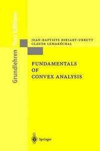 bokomslag Fundamentals of Convex Analysis